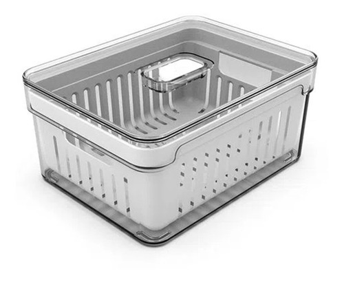 Caja Pote Hermético Fresh Transparente Rectangular 2,2lts Ou