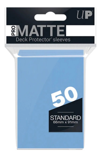 Folio Ultra Pro Standard Matte Celeste X50 Muy Lejano