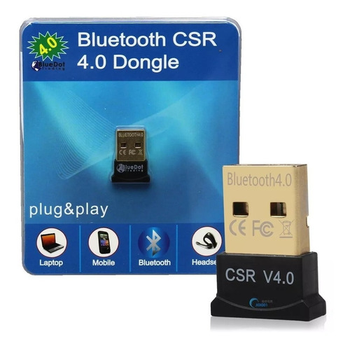 Adaptador Receptor Bluetooth 4.0 Pc Compu Notebook Y +