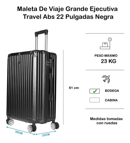 Maleta grande de viaje medidas shop