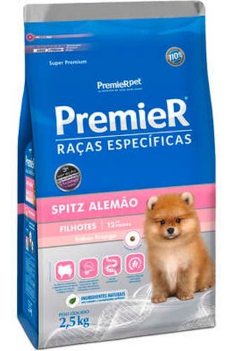 Ração Premier Raças Específicas Spitz Alemão Filhotes 2,5kg