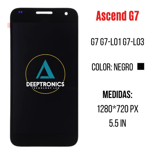Pantalla Compatible Con Huawei Ascend G7-l01 + Pegamento