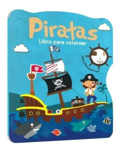 Libro Para Colorear Con Diseños De Piratas Plastificado
