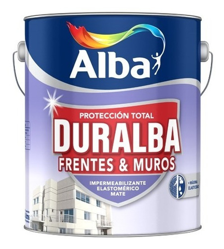 Latex Duralba Frentes  Impermeabilizante Blanco 4l