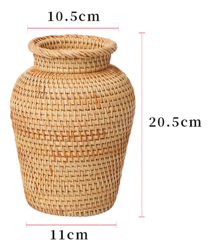 Jarrón De Ratán, Jarrones De Mimbre, Soporte Para Macetas, S