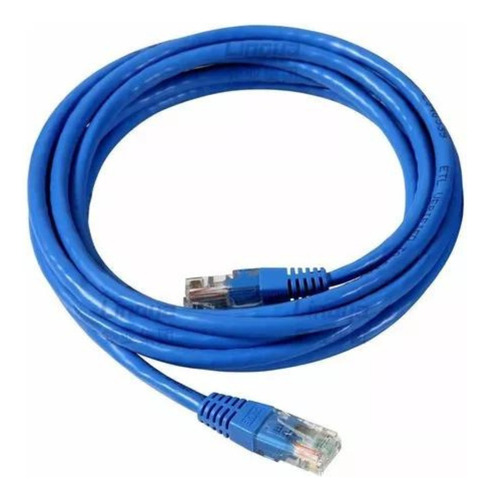 Cable De Red Utp Cat5e Patchcord 3 Metros Rj45 Interior 