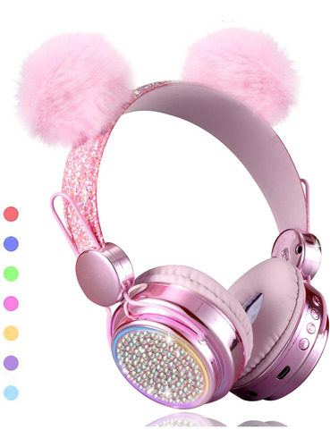 Koraba Wireless, Led Up Color Changing Girls Auriculares Con