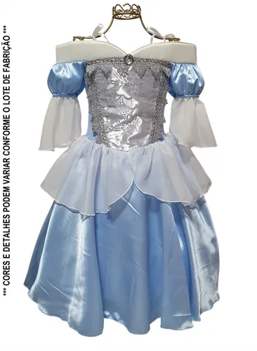 Fantasia Cinderela Super Luxo - Multifantasias  Vestidos de princesa da  disney, Fantasia cinderela, Fantasias infantis