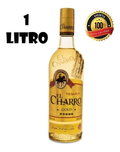 Tequila El Charro Gold - Litro - mL a $119