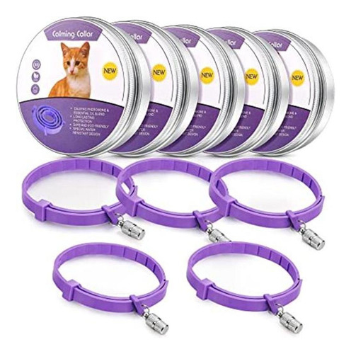 Weewooday Juego De 5 Collares Calmantes Para Gatos