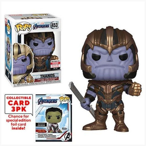 Thanos Avengers Endgame Funko Pop Tarjetas Exclusivas