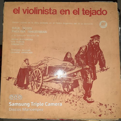 Vinilo El Violinista En El Tejado Alexandra Karam Bs1