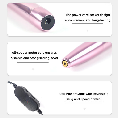 , Taladro De Uñas Eléctrico Portátil Kit Profesional Lima