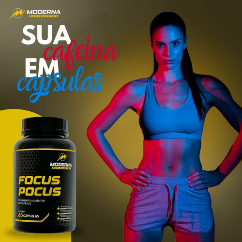 Focus Pocus Ajuda No Foco Energia Concentração Adulto Sabor Sem Sabor Moderna Suplementos Cafeína