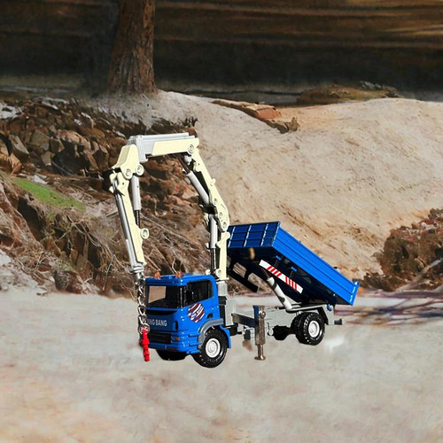 Camión Grúa, Camión De Juguete Para Construcción, Azul