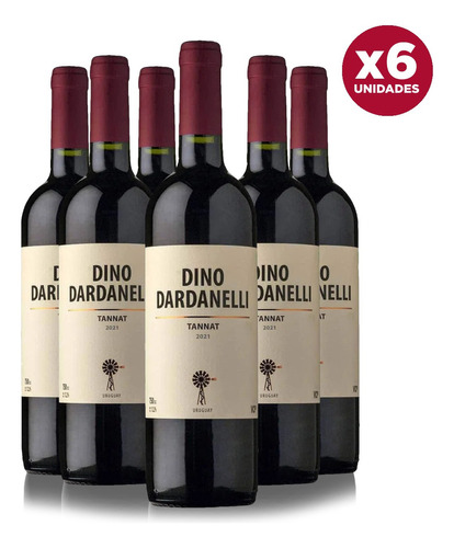 Vino Dino Dardanelli Tannat 750 Ml X6 Unidades