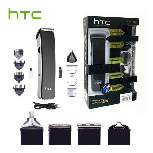 Imagen 3 de 5 de Afeitador Corta Pelo Barba Nariz 5 En 1 Recargable Marca Htc