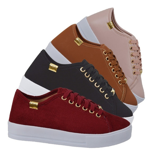 04 Pares Tenis Feminino Casual Leila Soares Mais Vendidos! | Mercado Livre