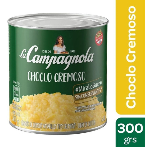 Choclo amarillo cremoso La Campagnola 300g