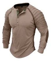 Comprar Camiseta De Manga Larga Para Hombre, Camisa Casual De Manga