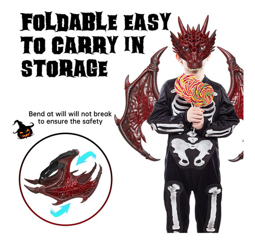 Disfraz De Dragón Para Niños De Halloween Conjunto De Disfra
