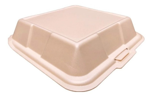 Caja De Contenedores Biodegradable 9x9 Para Alimentos 200pz 