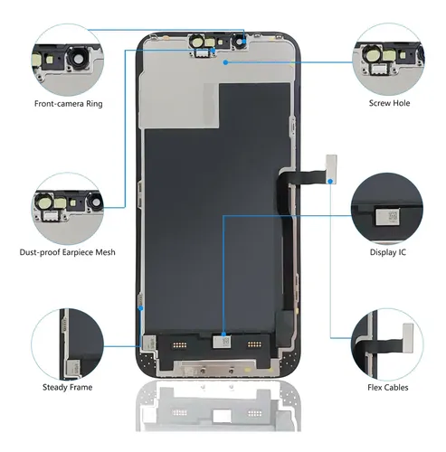 Tela Lcd 3d Touch iPhone 13 Pro Max 6.7 Kit Negro | Parcelamento