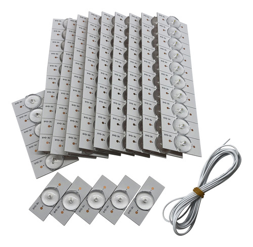 100pcs 3v Smd Lámpara Led Con Lente Óptica Para Reparación T