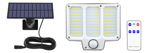 Panel Solar Desmontable Con Sensor De Movimiento Led De 300