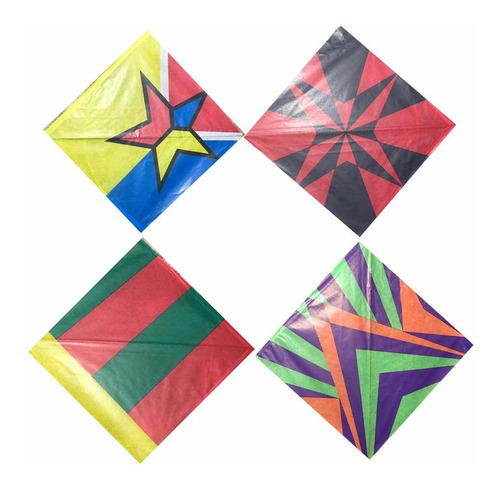 Pipa Peixinho 30x30cm + Rabiola + 100 Jardas De Linha 10