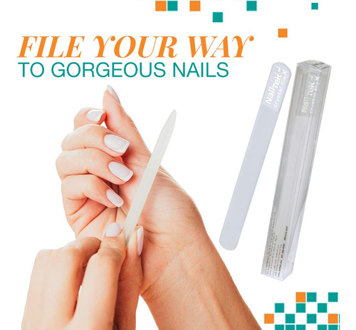 Nailtec Crystal Lima De Uñas Xl, 1.0 Unidades Nail Tek