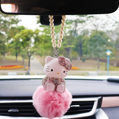 Lindo Anime Gato Gato Accesorios Para El Coche Para Mujeres 