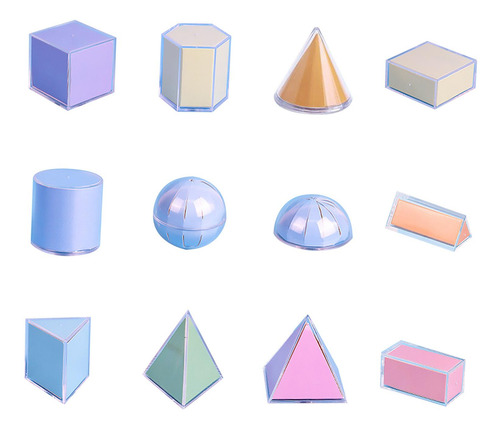 Blocos De Formas Geométricas Definem Sólidos Geométricos