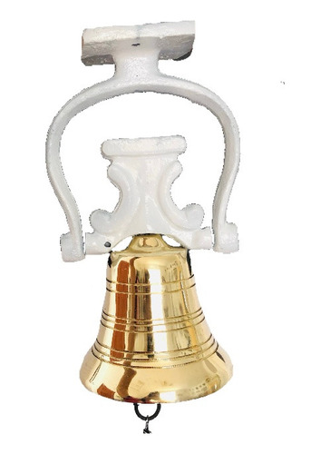 Sino Em Bronze Ferro Branco Parede Teto Casa Sítio Campainha