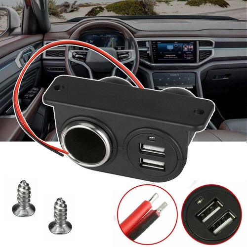 S Adaptador De Cargador Usb Dual Para Encendedor De