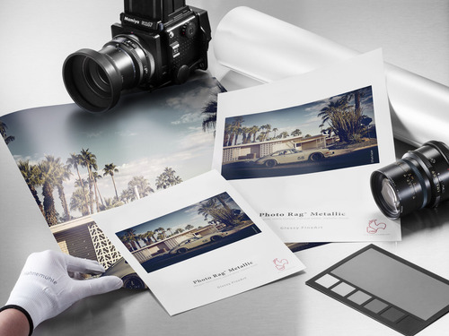 Papel Hahnemühle 10641760 Photo Rag® Metallic A2 25 Hojas Color Blanco
