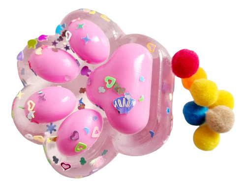 Squishy Mochi Brillo Huella Patita Gato Souvenir X12 Unid Surtido