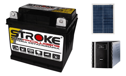 Kit 3 Bateria Estacionária Df700 45ah Nobreak Energia Solar