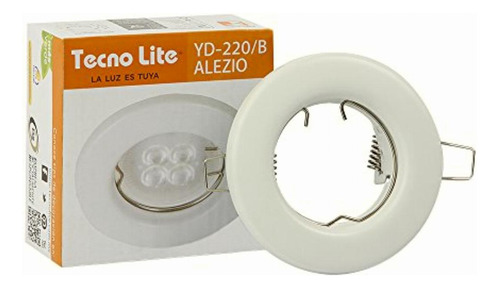 Tecnolite Lámpara Para Empotrar, Color Blanco Yd-220/b