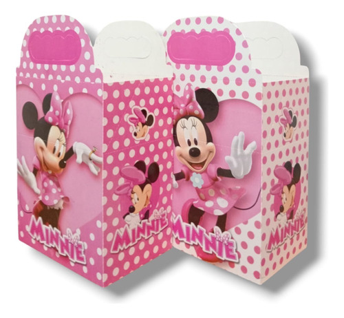 Minnie Kit Fiestas De Cumpleaños Cajas+vasos+platos 20p Minnie Minnie Minnie Mouse