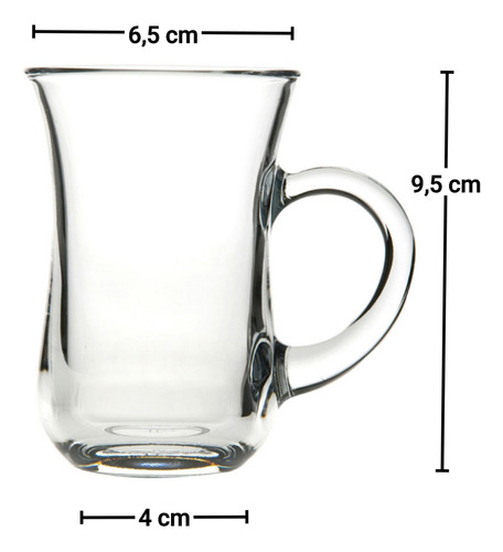 Imagen 4 de 10 de Set X6 Jarro Taza De Vidrio Café Jarrito Té Turco