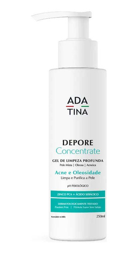 Depore Concentrate Gel De Limpeza Pele Oleosa Acne Ada Tina