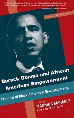 Barack Obama And African American Empowerment, De Manning Marable. Editorial Palgrave Macmillan, Tapa Blanda En Inglés