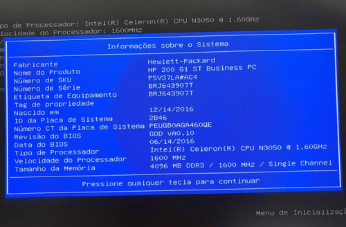 Desktop Hp 200g1 Slim Tower