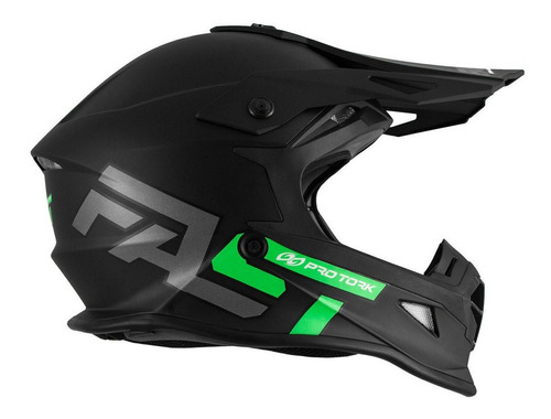 Capacete Motocross Fast Solid Pro Tork