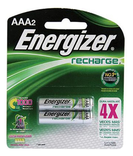 Pack Cargador Universal Energizer +2 Pilas Aa +2 Pilas Aaa