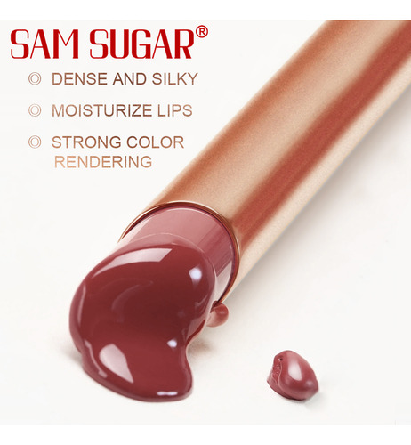 Lápiz Labial Hidratante De Larga Duración 1pcs