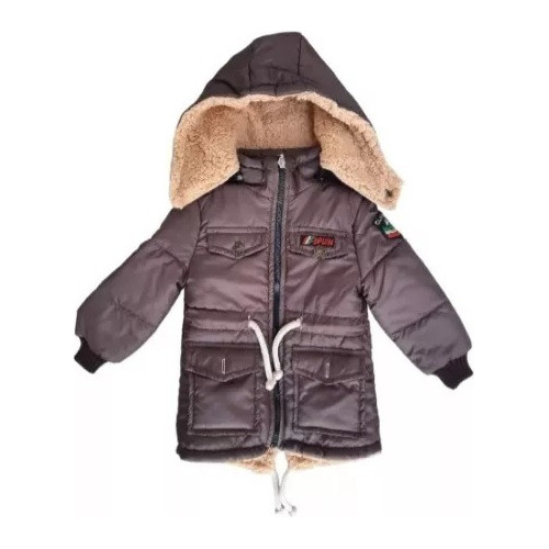 Campera Tipo Parka Bebe Con Corderito 