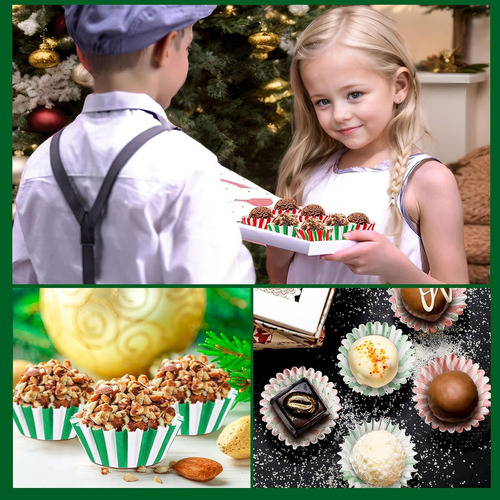 Forros Navideños Para Minicupcakes Augsun, 800 Unidades, Car