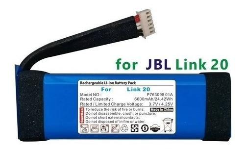 Bat_eria Compatível Com Jbl Link 20 P763098 01a